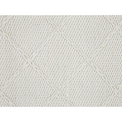 Beliani Tapis blanc en laine 160 x 230 cm ELLEK pas cher