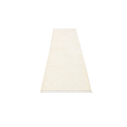 Avis Vidal Tapis de couloir en laine 287x76 beige Darya