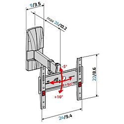 Support mural MELICONI GS R200 PLUS