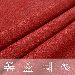 Acheter vidaXL Voile d'ombrage 160 g/m² Rouge 3,5x3,5x4,9 m PEHD