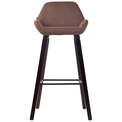 Non Tabouret de bar Newnan en tissu 4 pieds structure noyer (chêne)