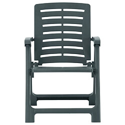 Maison Chic Lot de 2 Chaises de jardin,Fauteuil d'extérieur Plastique Vert -MN40950