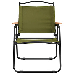 Avis vidaXL Chaises de camping lot de 2 Vert 54x55x78 cm Tissu Oxford