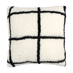 But Coussin 40x40 cm CARREAUX Blanc