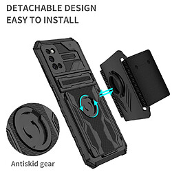 Coque en TPU antichoc avec béquille noir pour votre Samsung Galaxy A03s (164.2 x 75.9 x 9.1mm)