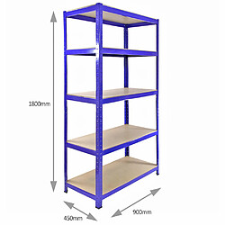 Acheter Monstershop Monster Racking 2 x Rayonnage T-Rax 90cm Bleu & Etabli de Travail Q-Rax Bleu 120 cm