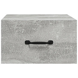 Maison Chic Table de chevet murale,Table de nuit Gris béton 35x35x20 cm -MN58827 pas cher