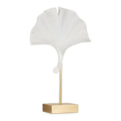 DKD Home Decor Figurine Décorative Fleur Blanc Polyrésine (8 x 37 x 24,5 cm)