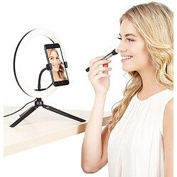 Magneticland Anneau LED Selfie Pro avec support et déclencheur Bluetooth