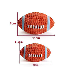 Jouets pour chien en latex avec balle sonore, spécification : Grand Rugby