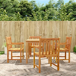 Maison Chic Ensemble de salle à manger de jardin 5 pcs,Table et chaises d'extérieur Bois d'acacia solide -GKD421520