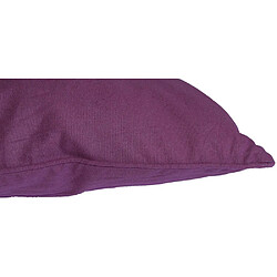 Jardindeco Coussin en coton coloré Salsa 45 cm (Lot de 2) aubergine.