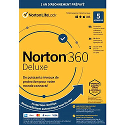 Symantec Norton Logiciel Norton Antivirus 360 Deluxe 2022 | 5 appareils |