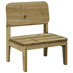 vidaXL Chaise de jardin 60x52,5x72 cm bois de pin imprégné