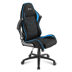 Acheter Sharkoon Elbrus 1 Siège Gamer 5 Roues Salle de Loisir et Jeu Pliable Tissu Métal Noir Bleu