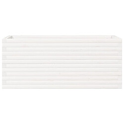 Acheter vidaXL Jardinière blanc 110x40x45,5 cm bois de pin massif