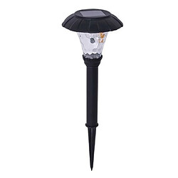 Tradex 18PCS LAMPE SOLAIRE LED EN PLASTIQUE JARDIN NOIR 14X42CM 4125004