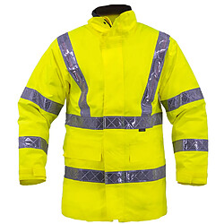 Autres Temps Ensemble de pluie veste et pantalon haute visibilité imperméable Tex Light