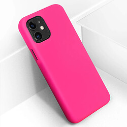 Avizar Coque iPhone 11 Silicone Semi-rigide Mat Finition Soft Touch Fushia