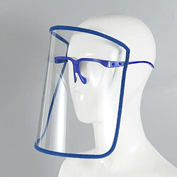 Bouclier facial de sécurité capuchon de Protection complet visière large résistant à la crachat Anti-buée lentille légère réglable Transparent