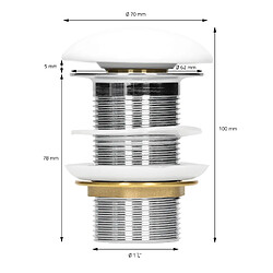 Acheter Ecd Germany Lavabo 390 x 390 x 140 mm en céramique blanche