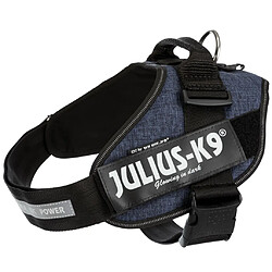 JULIUS K9 Harnais Power IDC 2–L–XL : 71–96 cm - 50 mm - Bleu jean - Pour chien