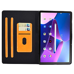 Etui en PU magnétique avec support et porte-cartes pour votre Lenovo M10 FHD REL/M10 Plus X606F - orange