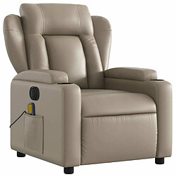 Avis Maison Chic Fauteuil Relax pour salon, Fauteuil de massage inclinable électrique cappuccino similicuir -GKD53843