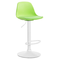 Non Tabouret de bar Kiel simili cuir blanc