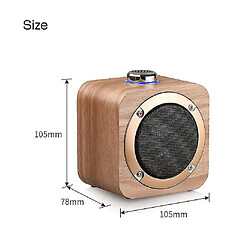 Acheter Universal Porceau Bluetooth Portable Bluetooth Basse sans fil Subwoofer Wooden Enceinte Musique Plate-Pierre (Style de noix)