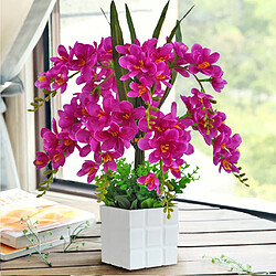 Avis Vase Avec Ensemble De Fleurs Artificielles Fleur En Soie Décoration Intérieure Violet