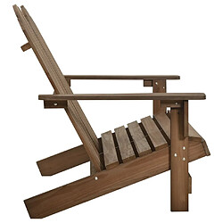 Avis Maison Chic Chaise de jardin Adirondack 2 places Bois de sapin massif Marron -MN88665