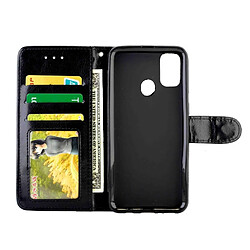 Avis Wewoo Housse Coque Pour Galaxy M30s Crazy Horse Texture de protection en cuir à rabat horizontal avec support et fentes cartes et portefeuille et cadre photo noir