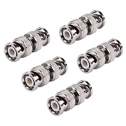 Wewoo 5 PCS BNC Mâle à Connecteur d'Adaptateur de Coupleur Coaxial