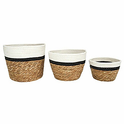 Paris Prix Lot de 3 Paniers de Rangement Mirage 26cm Naturel