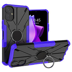 Coque en TPU anti-rayures, anti-chocs avec béquille pour votre Tecno Spark 9T 4G - violet