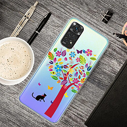 Coque en TPU anti-rayures Chat et arbre coloré pour votre Xiaomi Redmi Note 11S 4G/Redmi Note 11 4G (Qualcomm)