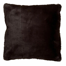 Paris Prix Coussin Imitation Fourrure Cutie 45x45cm Marron Foncé