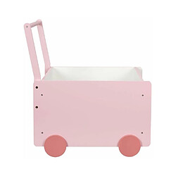 Avis The Home Deco Kids Bac de rangement chariot pour enfant rose - happy.