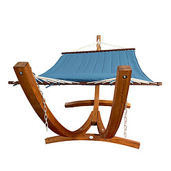 AXI Hawaï Hamac Double XXL | Hamac 2 personnes en Bleu avec Support en Bois | Pour l'extérieur pour Jardin, Terrasse, Balcon pas cher