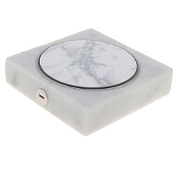 Marble Motif Qi Chargeur Sans Fil Pad De Charge 10W Blanc pas cher