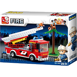 CAMION POMPIERS GRANDE ECHELLE A CONSTRUIRE FIRE SLUBAN M38-B0625