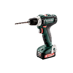 METABO Perceuse visseuse - PowerMaxx - BS 12 2 x 2,0 Ah Li-Power - SC60 Plus - coffret