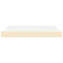 Avis Maison Chic Matelas de lit à ressorts ensachés, Matelas doux Crème 140x200x20 cm Tissu -GKD34303