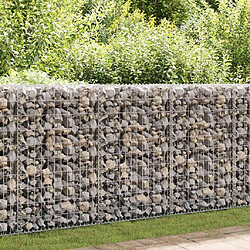 vidaXL Mur de gabion Acier galvanisé 630x30x100 cm 