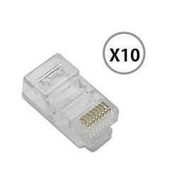 Metronic Lot de 10 Fiches RJ45 Mâles