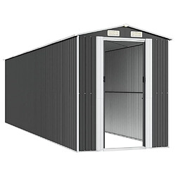 Avis vidaXL Abri de jardin Anthracite 192x689x223 cm Acier galvanisé