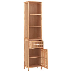 Avis Maison Chic Armoire de salle de bain,Meuble de rangement,Meuble haut 42x29x182 cm Bois massif de noyer -GKD952794