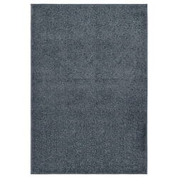 vidaXL Tapis à poils courts 160x230 cm Anthracite