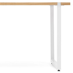 Avis Ds Meubles Table salle à manger Uley 160X80 BL-NA